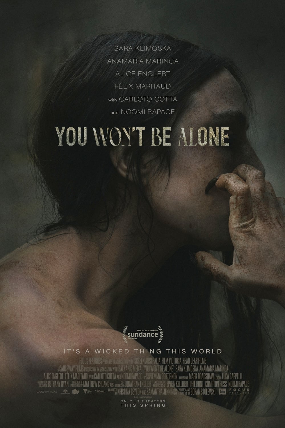 The poster for Goran Stolevski’s 2022 film *You won’t be alone*